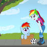 Rainbow Dash Young