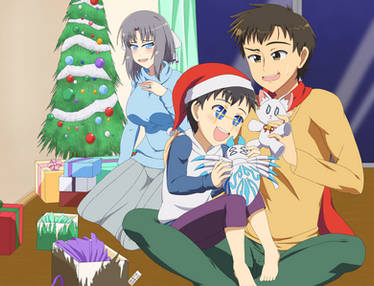 Yumi and Asuno Christmas Family