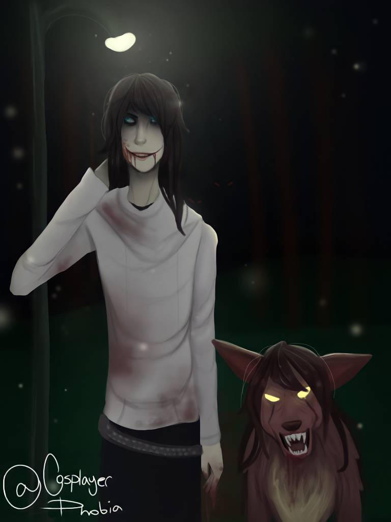 Jeff The Killer And Smile Dog By Cosplayerphobiaarts On Deviantart