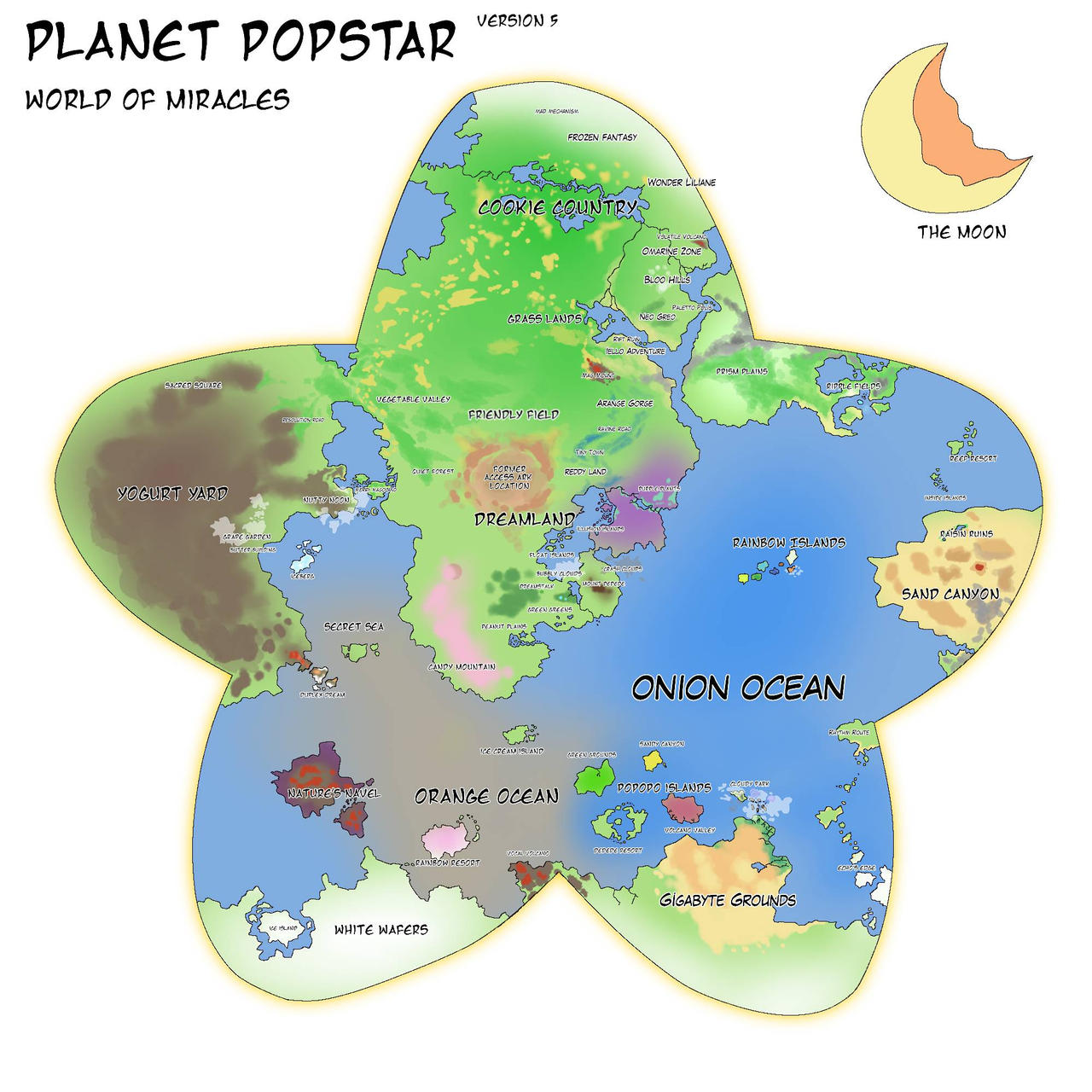 Pl@net Map Planet Popstar World Map by Brotherlandball on DeviantArt