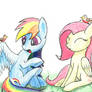 Fluttershy and Rainbow Dash