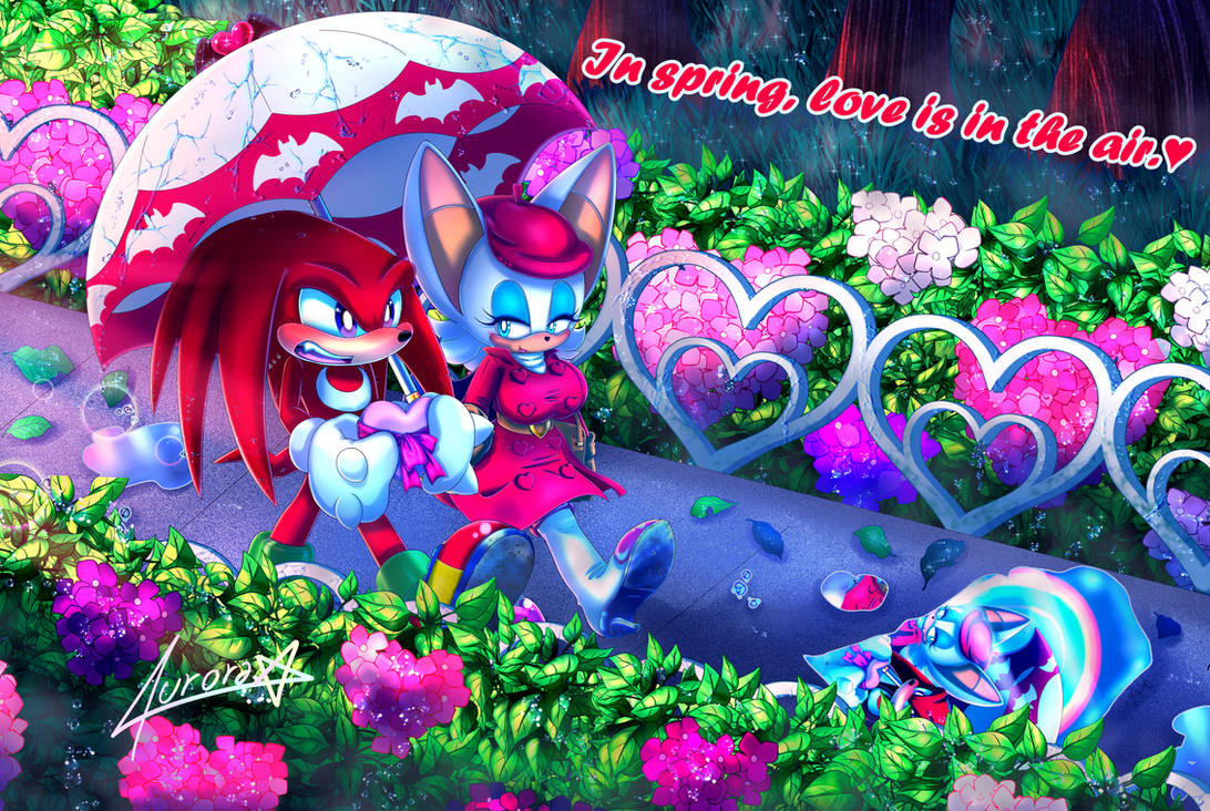 KNUXOUGE(KnucklesRouge) Spring Valentine By-AURORA by EdalineLaurence ...
