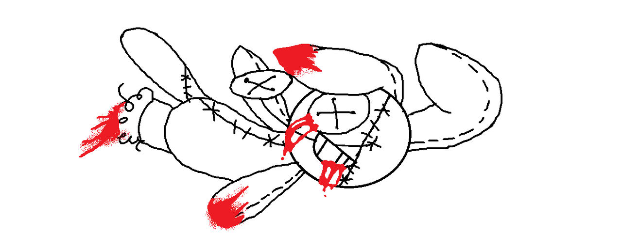 Hey look it's a possessed stuffed bunny by ChillerSoul on DeviantArt