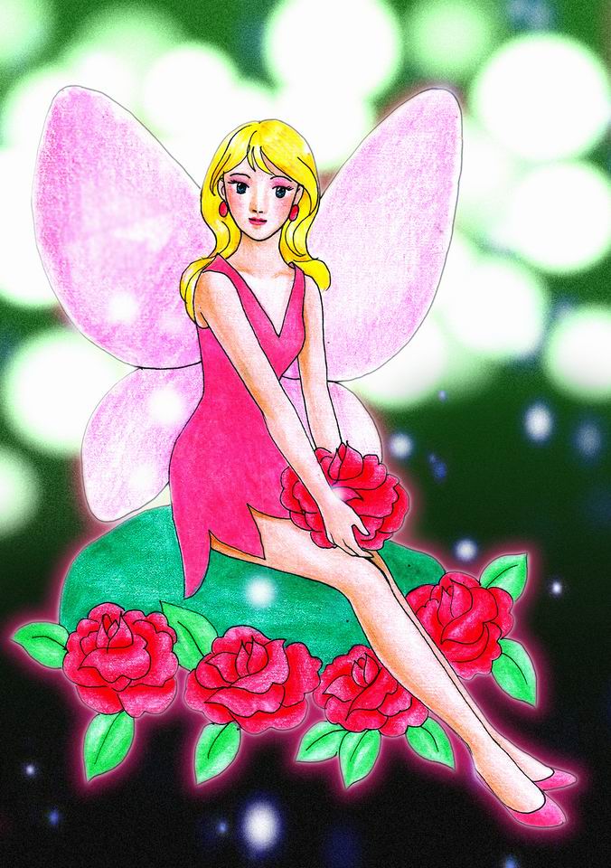 fairy in pink