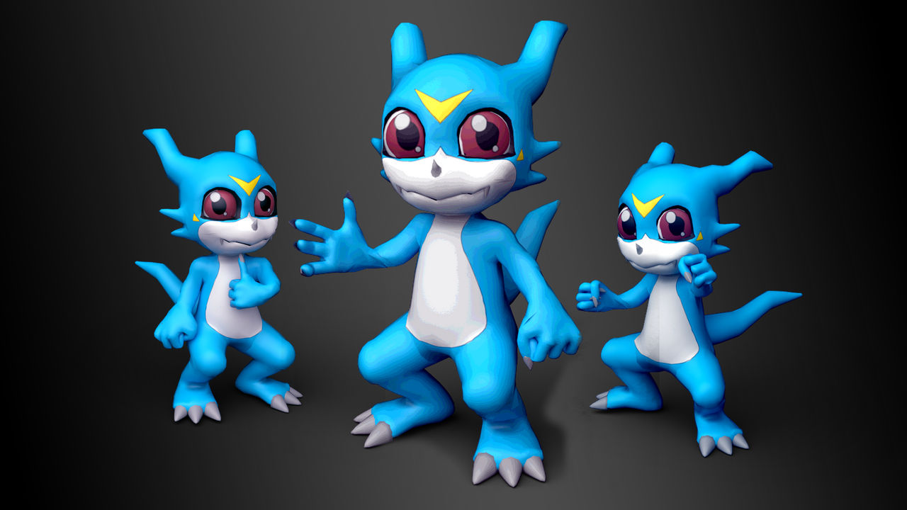 Veemon 3D Model by xAudioSonic on DeviantArt
