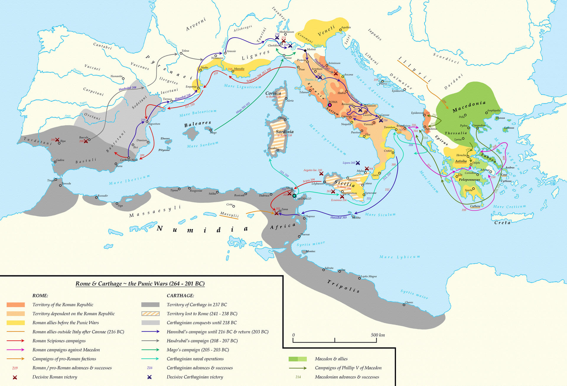 Rome and Carthage ~ The Punic Wars (264 - 201 BC)