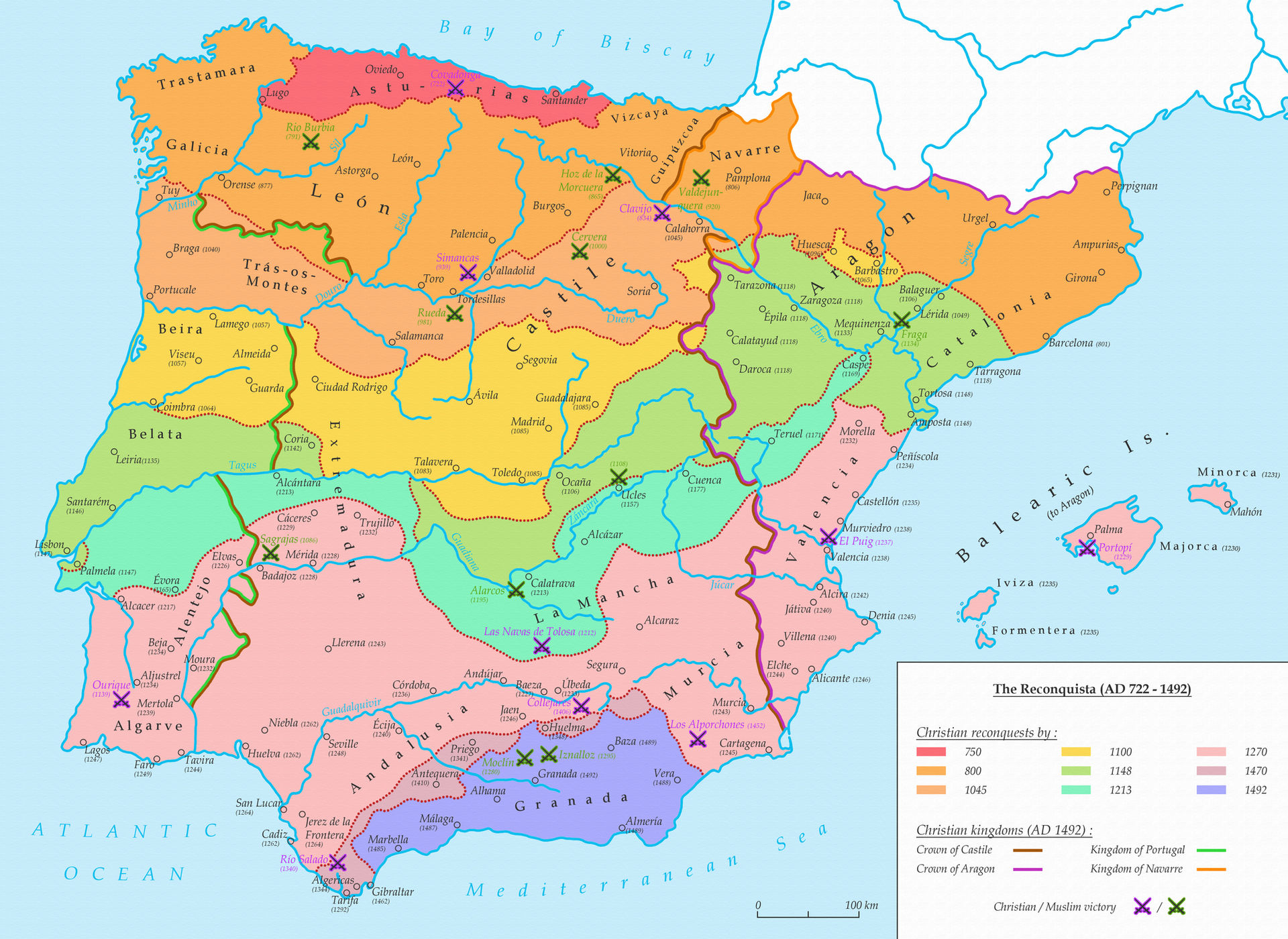 The Reconquista (AD 722 - 1492)