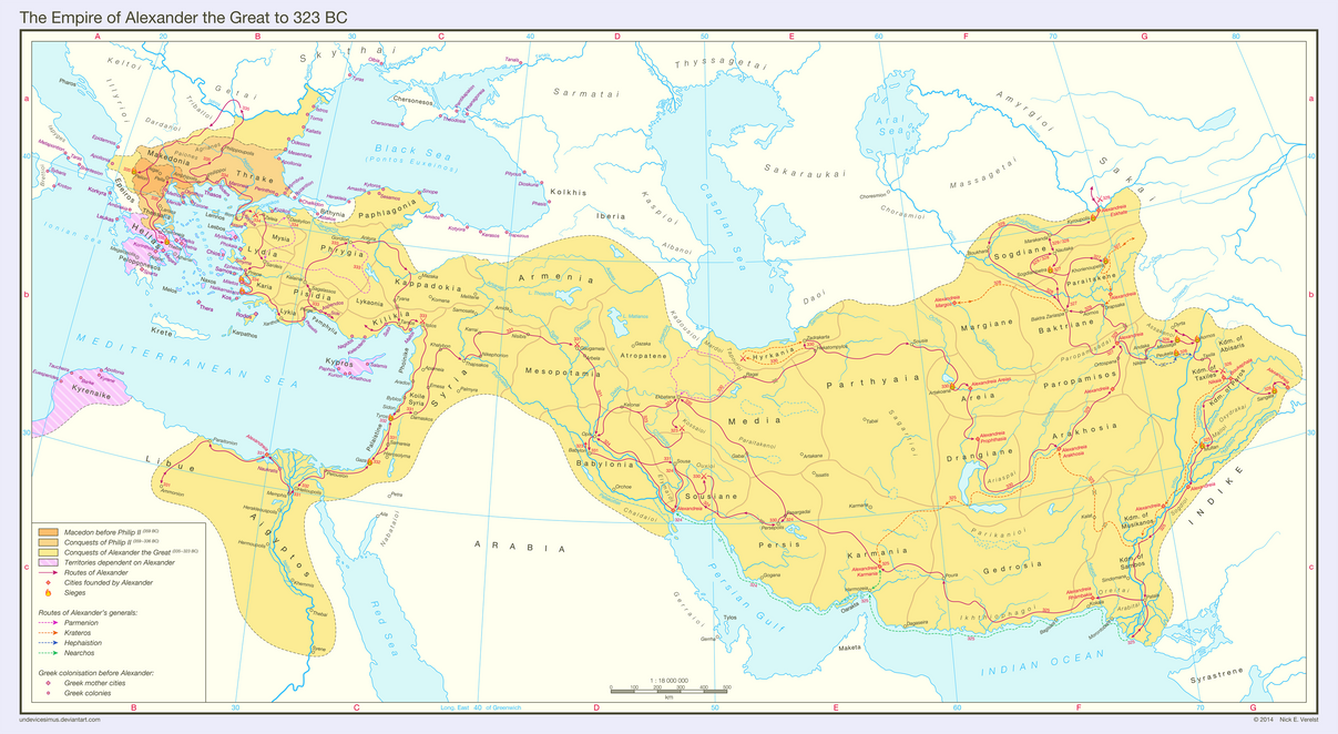 The Empire of Alexander the Great to 323 BC by Undevicesimus