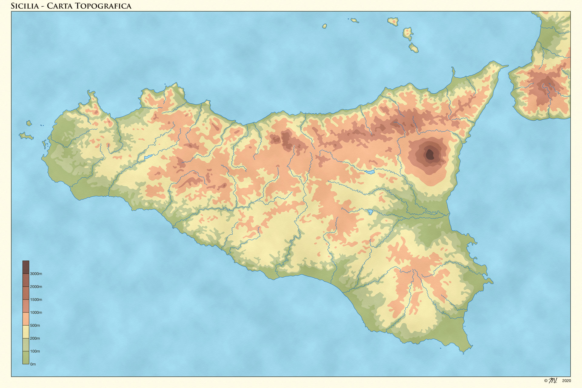 Sicilia (Carta Topografica) by Undevicesimus on DeviantArt