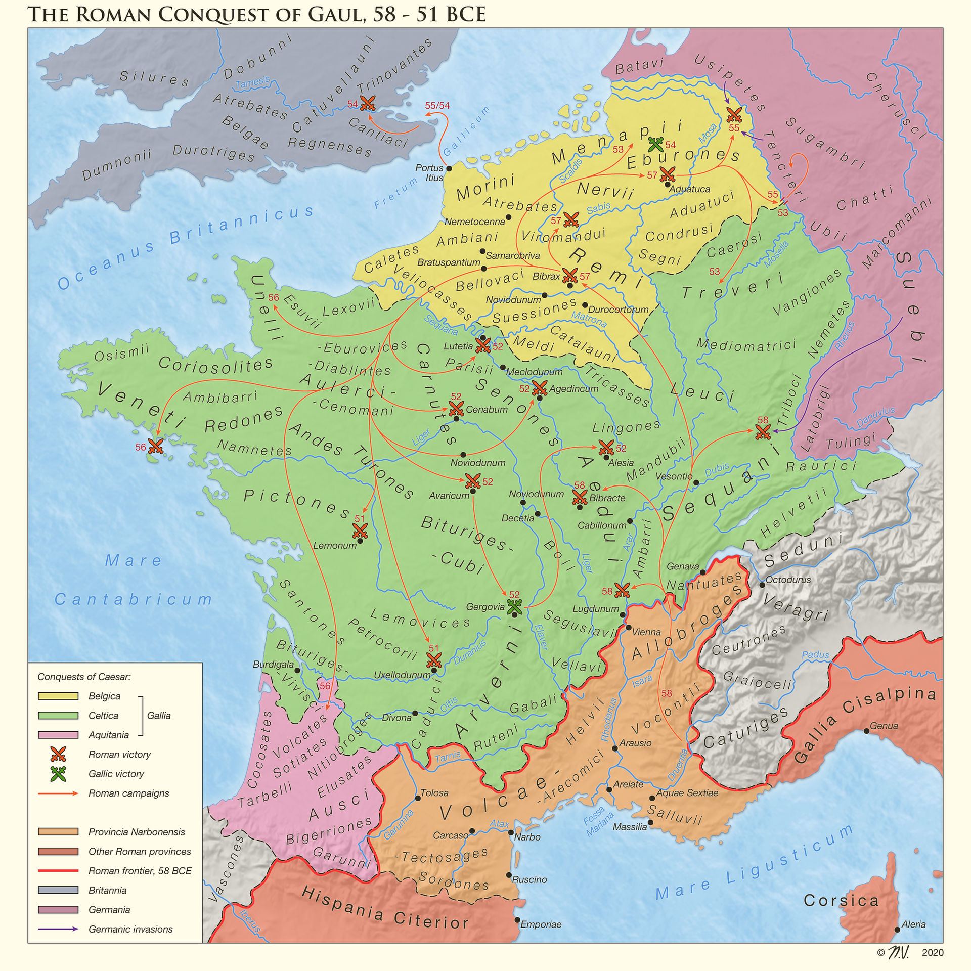 Simple Gaul Map The Roman Conquest of Gaul, 58 - 51 BCE by Undevicesimus on DeviantArt