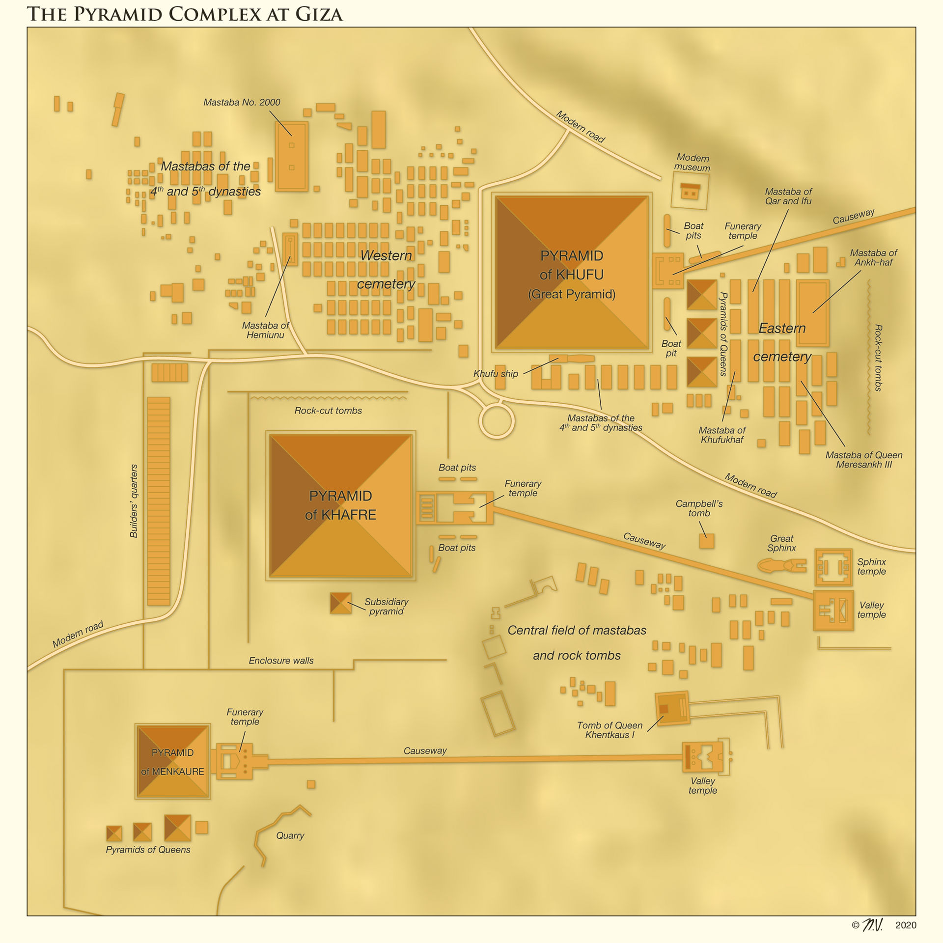 The Pyramid Complex at Giza by Undevicesimus on DeviantArt