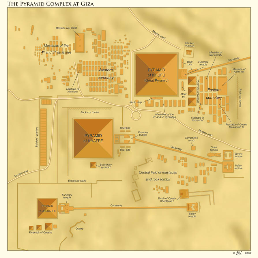 The Pyramid Complex at Giza by Undevicesimus on DeviantArt