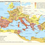 The expansion of the Roman Empire to 117 CE