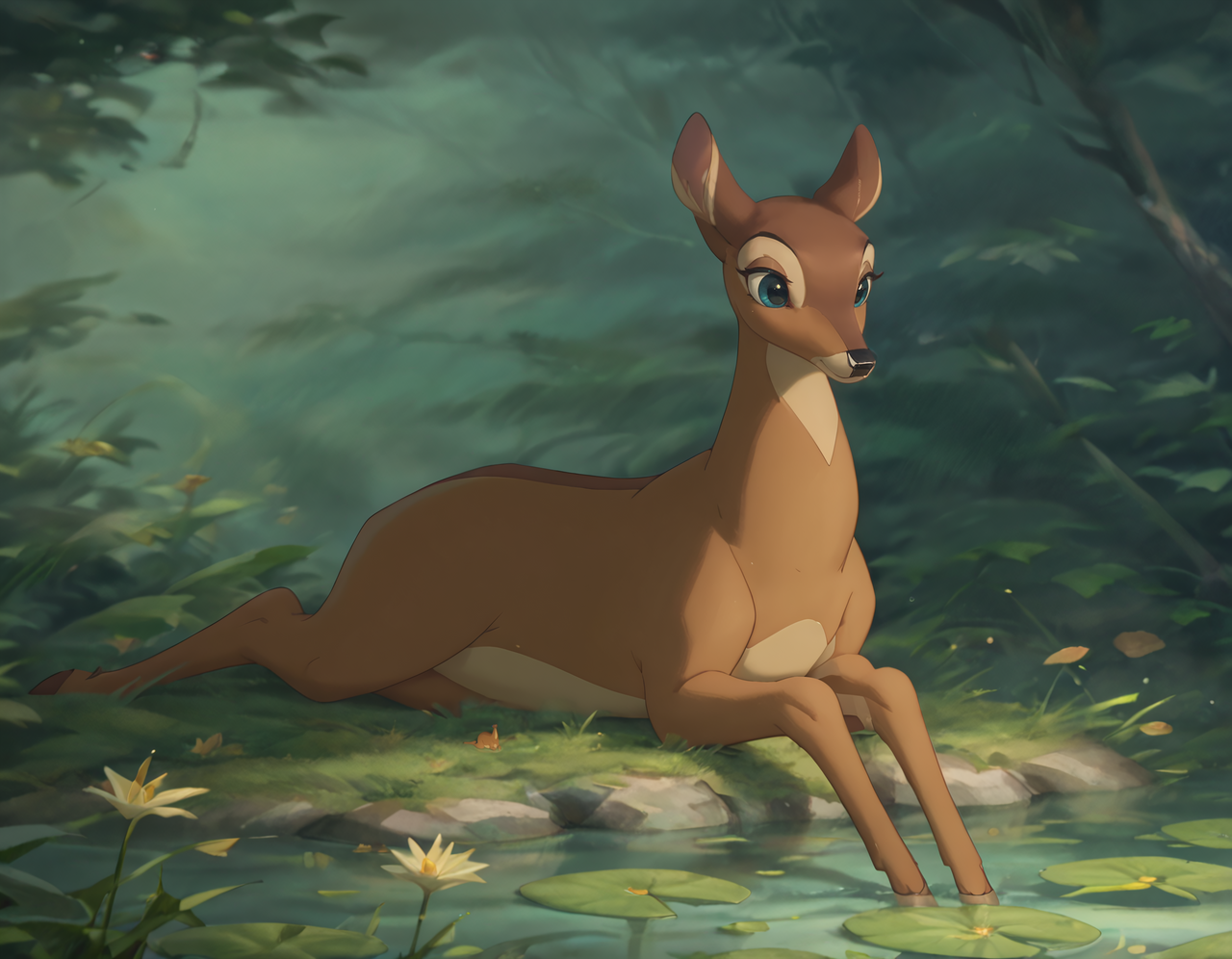 Faline Drawing Faline by xXIlRizzoXx on DeviantArt