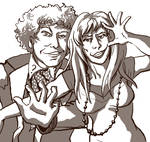 Sixth and Donna in photo booth by infiniteviking