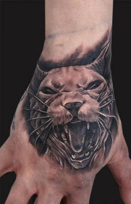 sphynx cat tattoo