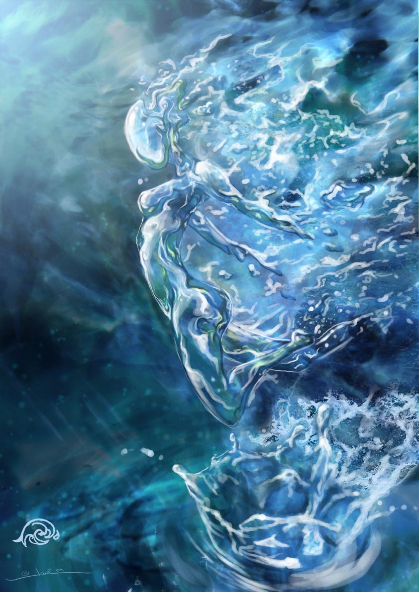 Water elemental by javi-ure on DeviantArt