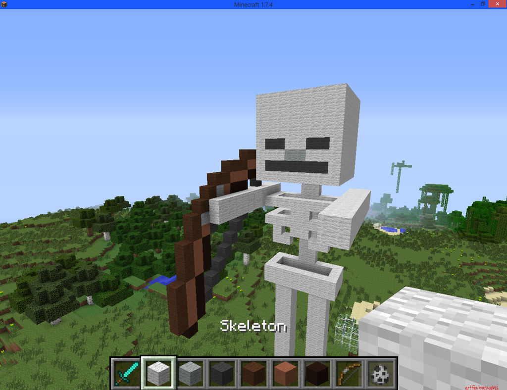 Minecraft Skeleton By Artfanloveswolves On Deviantart Minecraft Skeleton By Artfanloveswolves On Deviantart
