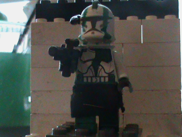 Custom Green Phase I Armor Clone Trooper Minifig