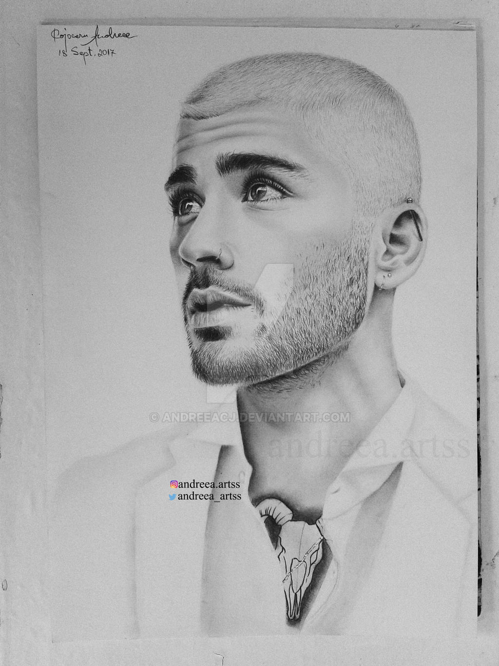 Zayn Malik drawing by AndreeaCJ on DeviantArt