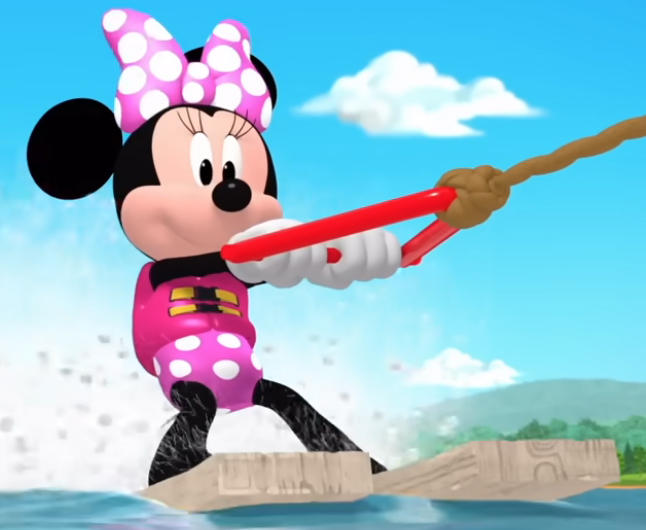 Mini Mouse Rafting Minnie Mouse going water-skiing by Orwin33 on DeviantArt