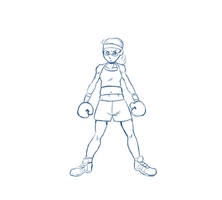 Boxer me sketch commission