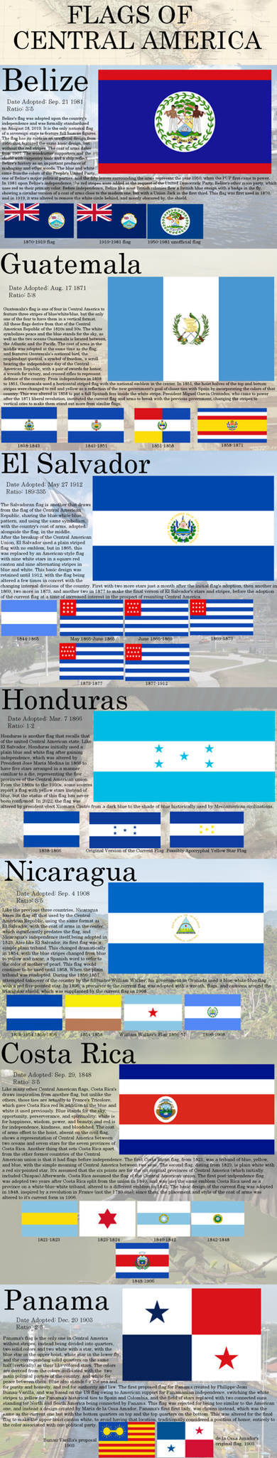 Flags of Central America by CrazyBoris on DeviantArt