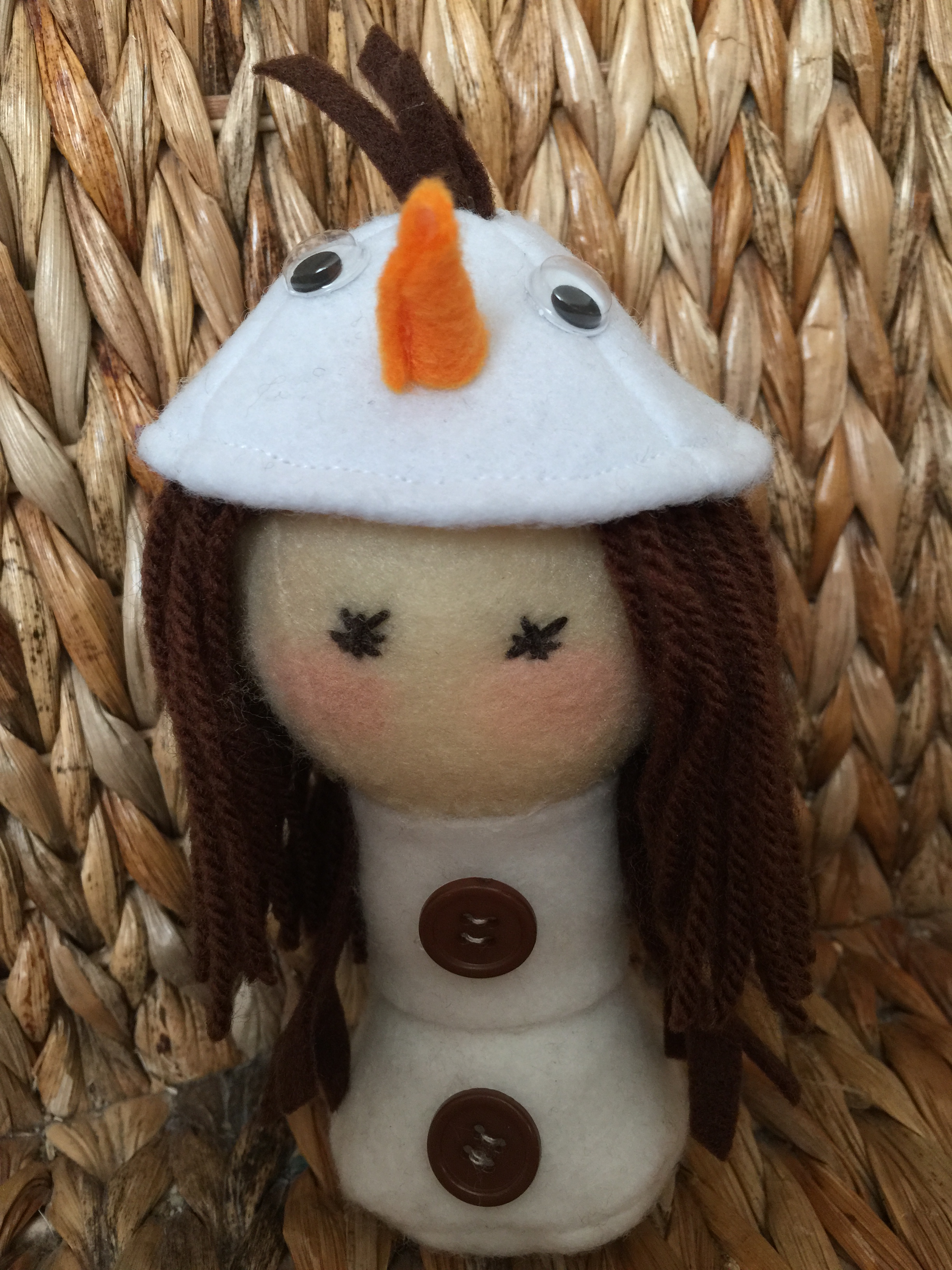 Handmade Chibi Olaf Girl Plushie