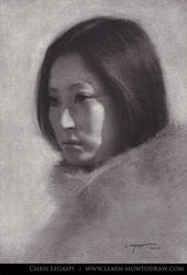 Japanese Female Portrait Drawing