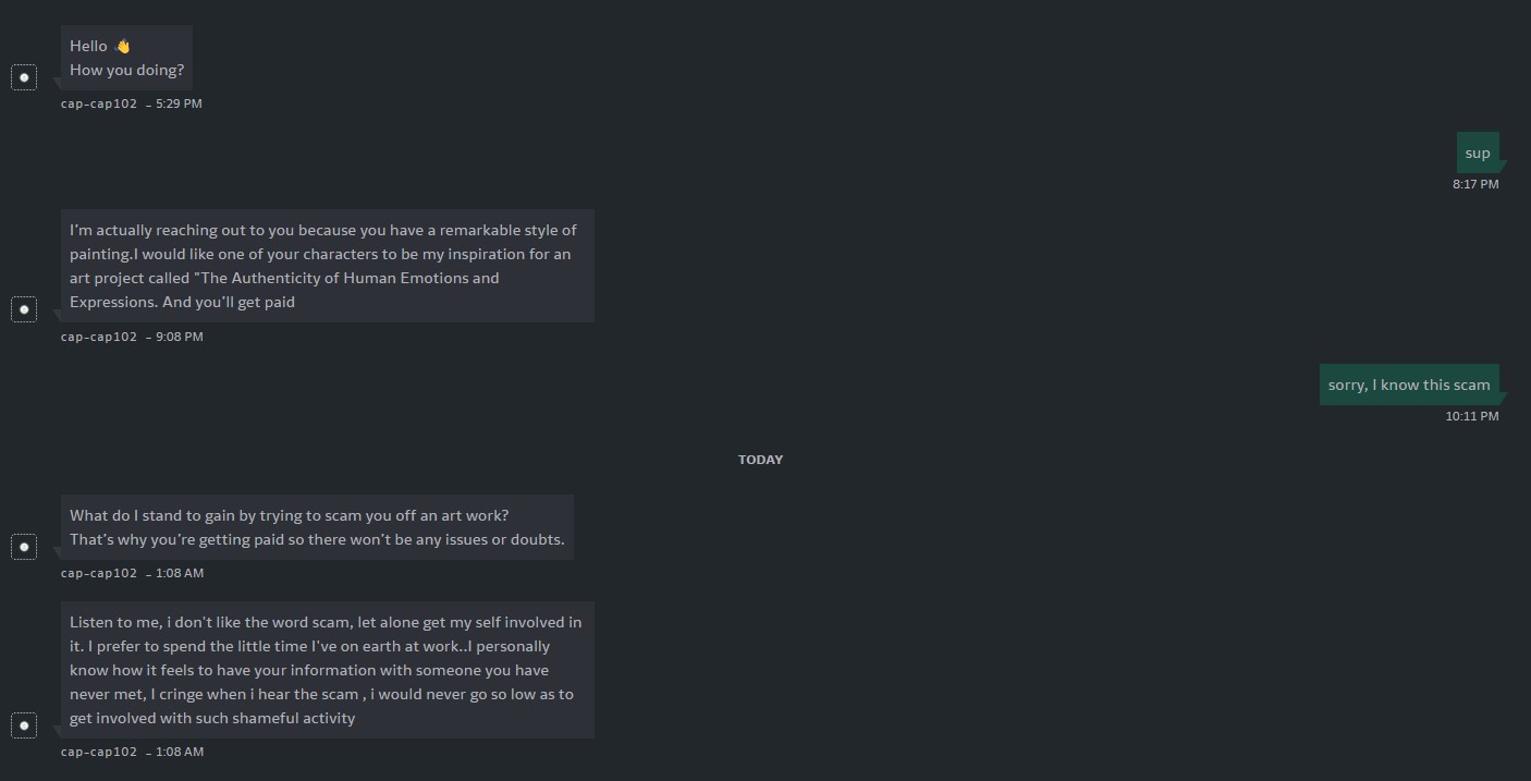 Deviantart Scams PSA: Scams by davisprebot on DeviantArt
