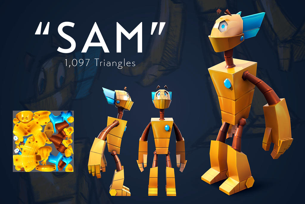 Sam Renders Sam - 3D Render by UrnamBOT on DeviantArt