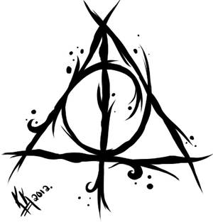 My Deathly Hallows Tattoo Design