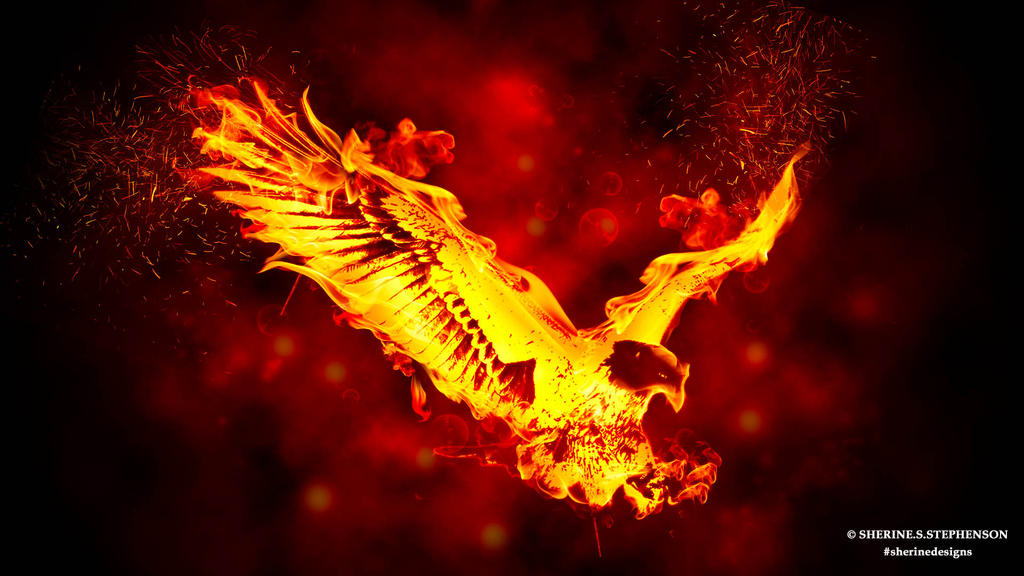 The Burning Eagle - The Burning Fire Series by SherineSSDesigns on