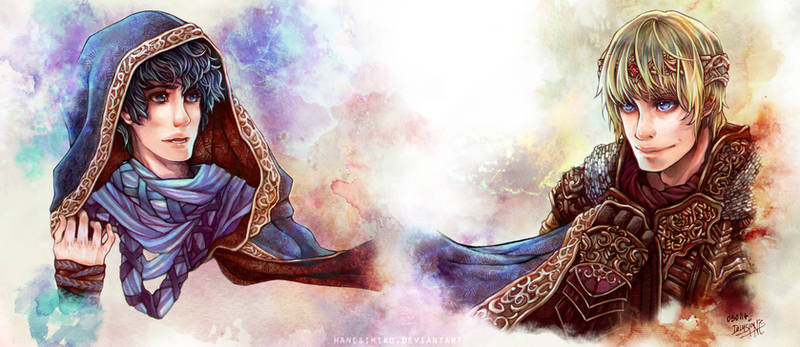 BBC Merlin: Mage Merlin and King Arthur