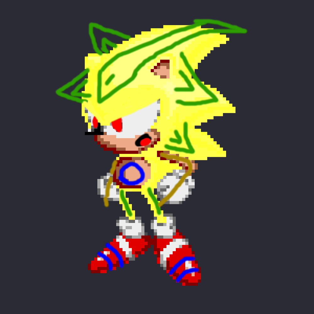 Super sonic sprites for S1SMSMD by HidroGeniuns by HidroGeniuns on  DeviantArt