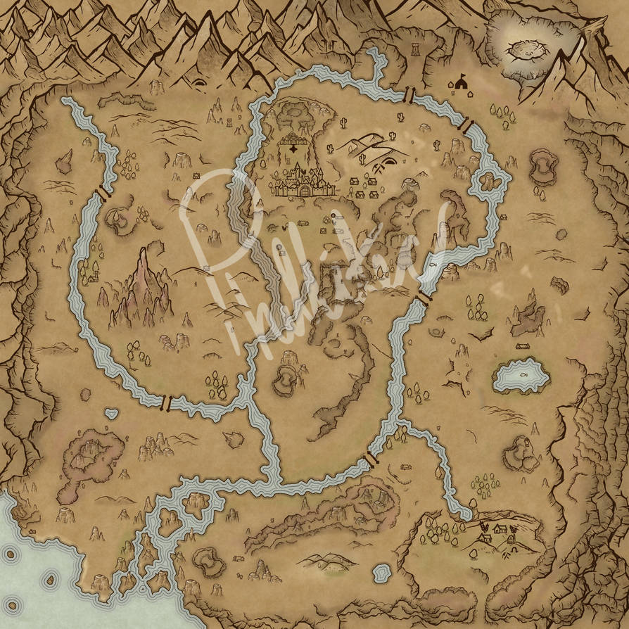 Parchment Map City Icon Parchment Map! by PhillitecMaps on DeviantArt