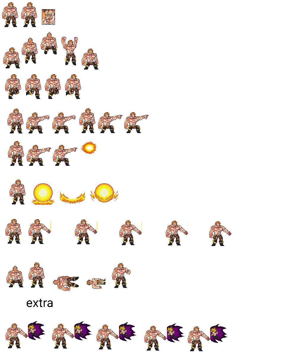 Ulsw2 escanor the one ulsw2 sprite sheet by contadodavid on DeviantArt
