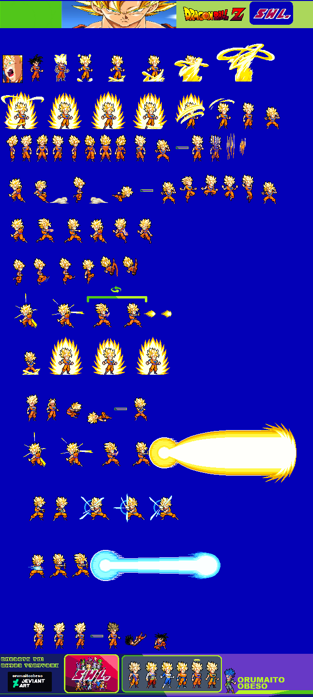 Goku ssj swl sprite sheet by contadodavid on DeviantArt