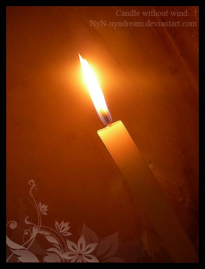 candle without wind