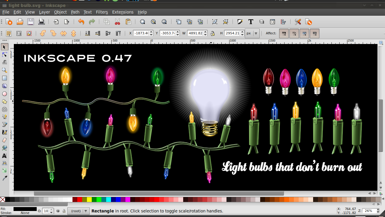 light bulbs screenshot