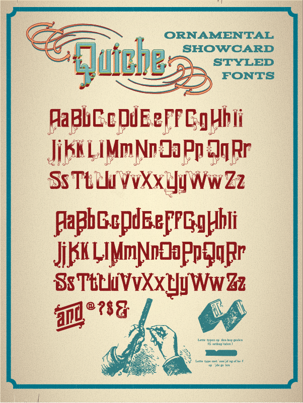 Quiche Ornamental Fonts