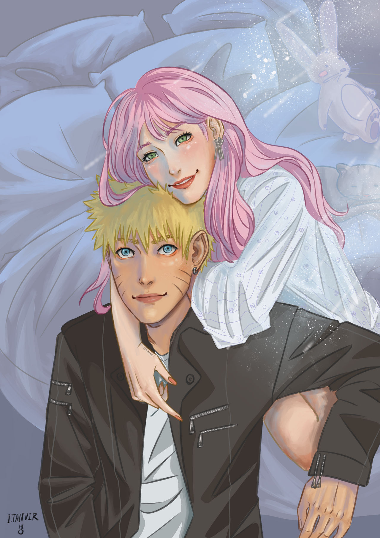 Naruto x Sakura by tanviriillustration on DeviantArt