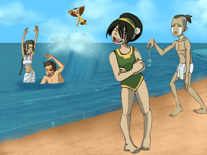 Avatar fun at the beach