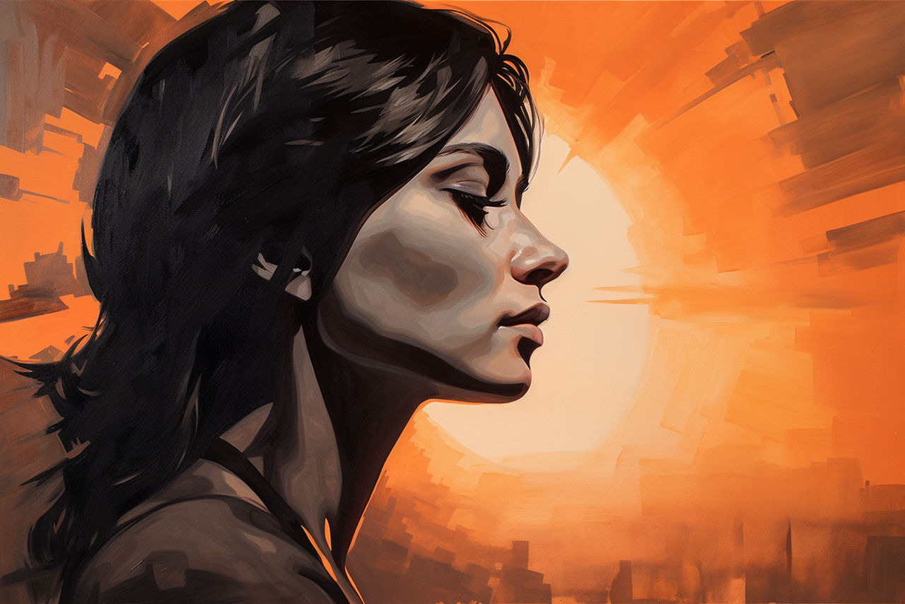 sjpheikkinen Lady in Sunset by sheikkinen on DeviantArt