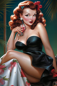 Pin-up Girl in Black