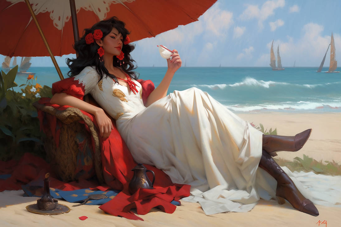 A Day on the Beach by sheikkinen on DeviantArt