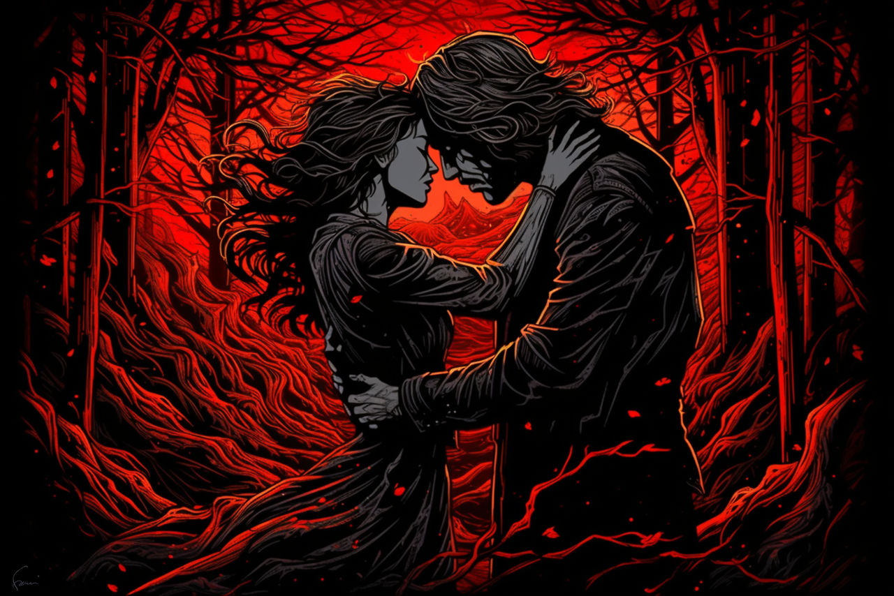 Red Embrace by sheikkinen on DeviantArt