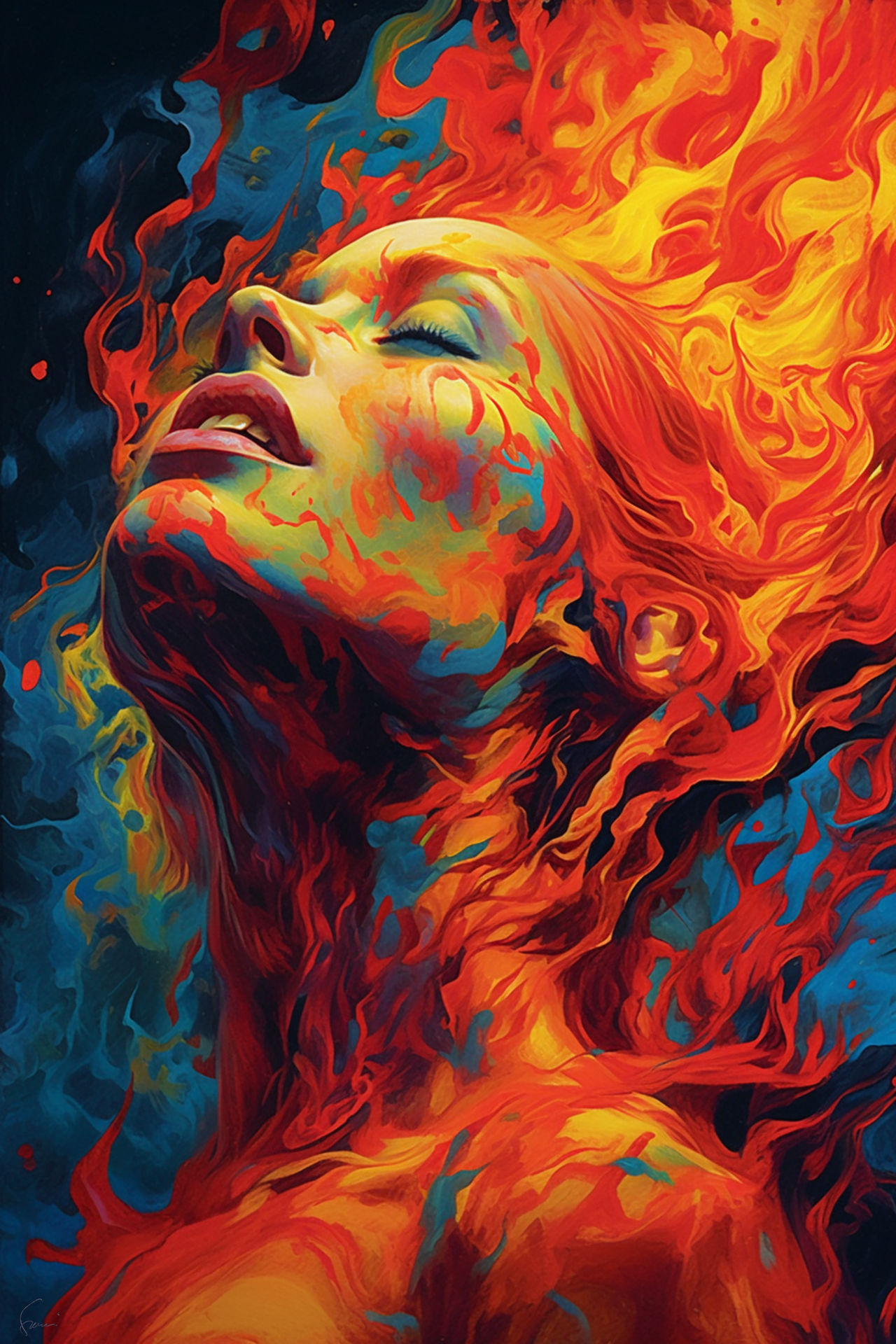Victoria Goth on Fire by sheikkinen on DeviantArt