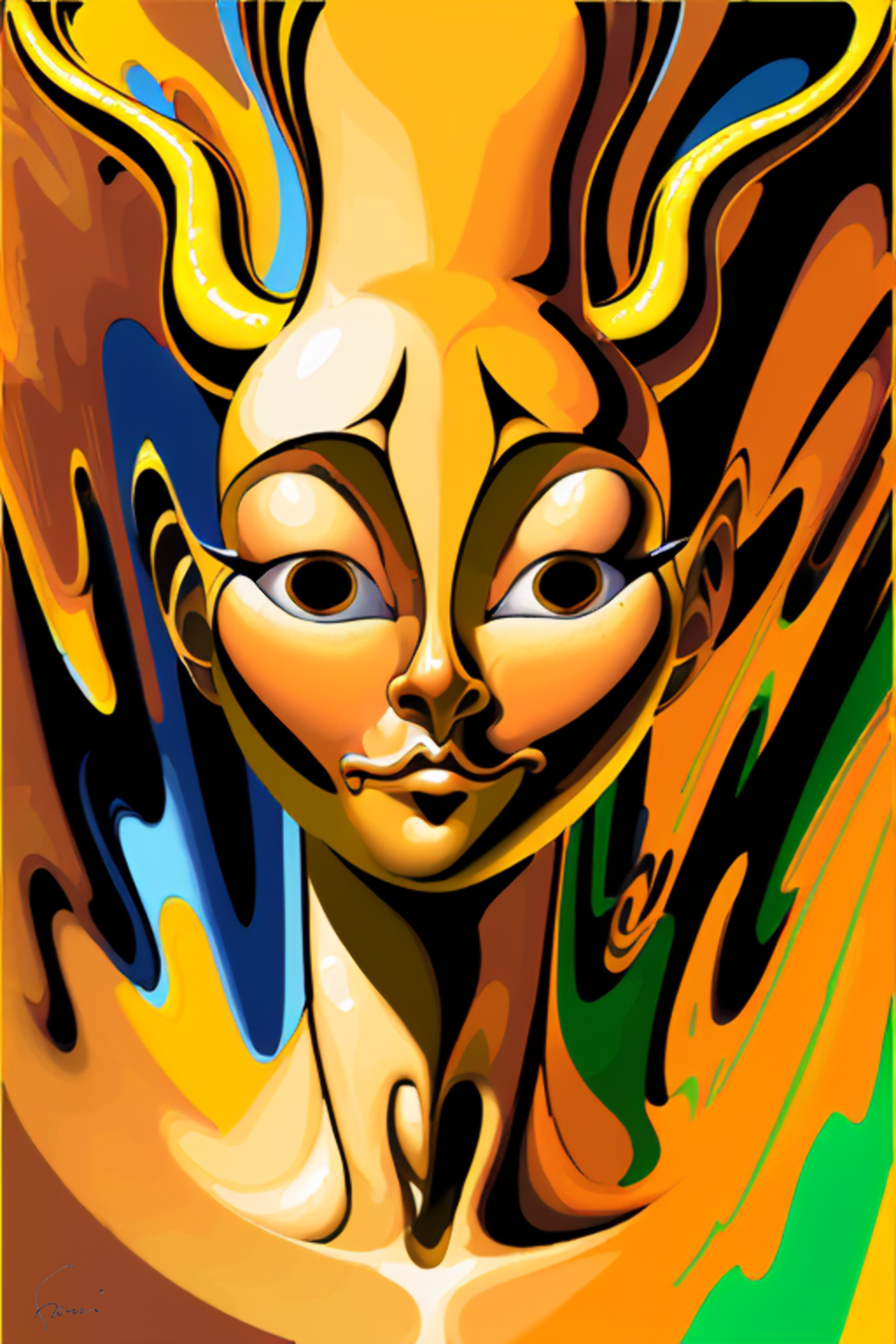 Golden Portrait by sheikkinen on DeviantArt