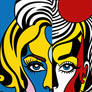 Pop art, in the style of Roy Lichtenstein